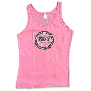 Vintage KISS Coffehouse / Myrtle Beach, SC / Junior’s Pink Logo Tank